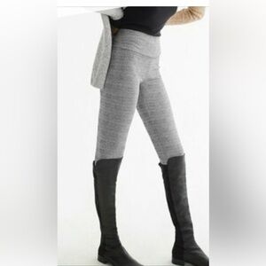 Cabi Womens Black Plaid Stretch Casual Pull On Skinny Leggings Sz S